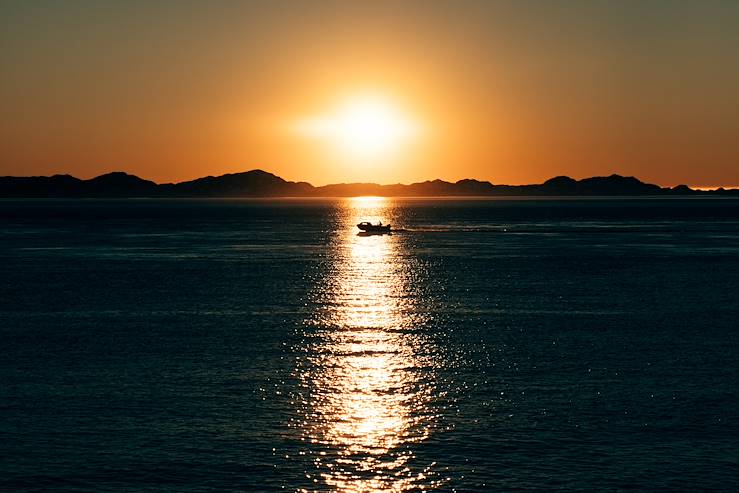 Sunset on the Antarctic Ocean - Antarctica © Olivier Romano