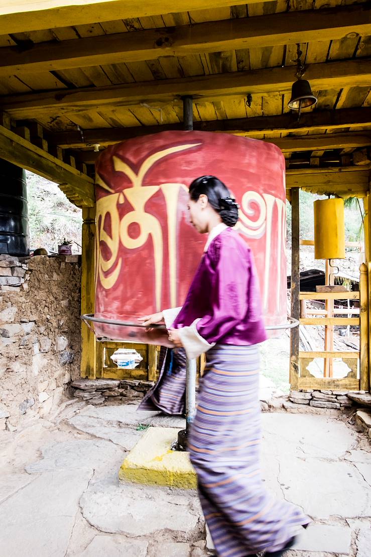 Prayer wheel in Bhutan © Droits reservés