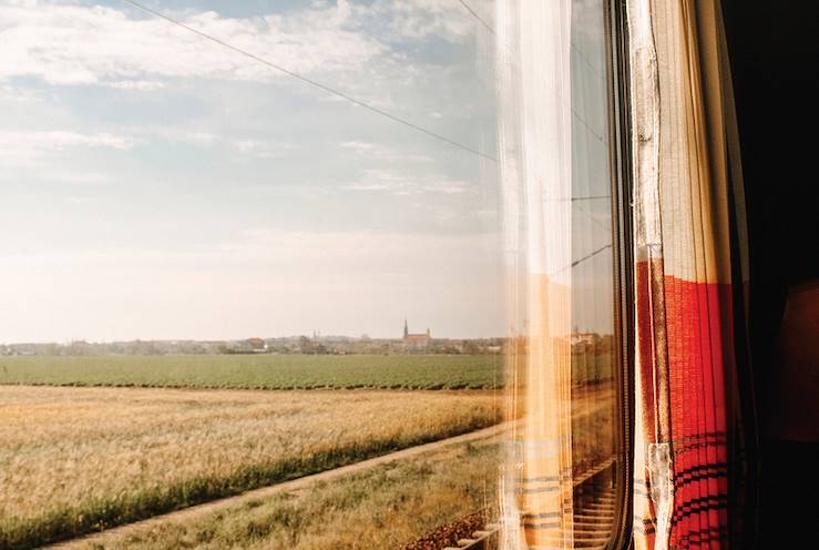 Train window in Canada © Philip Nix / Gallery Stock