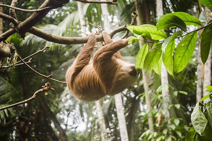 Sloth hanging in tree - Costa Rica © Lozzy/stock.adobe.com