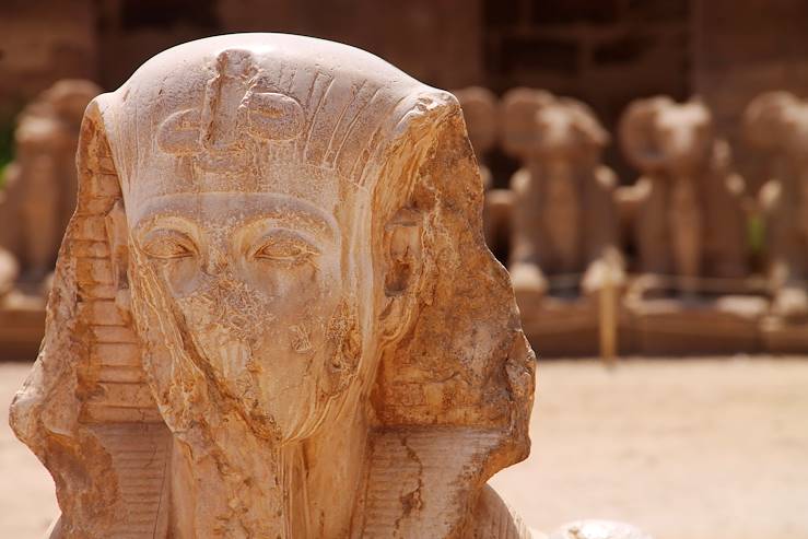 Sphynx at the Karnak temple - Luxor - Egypt © Droits reservés