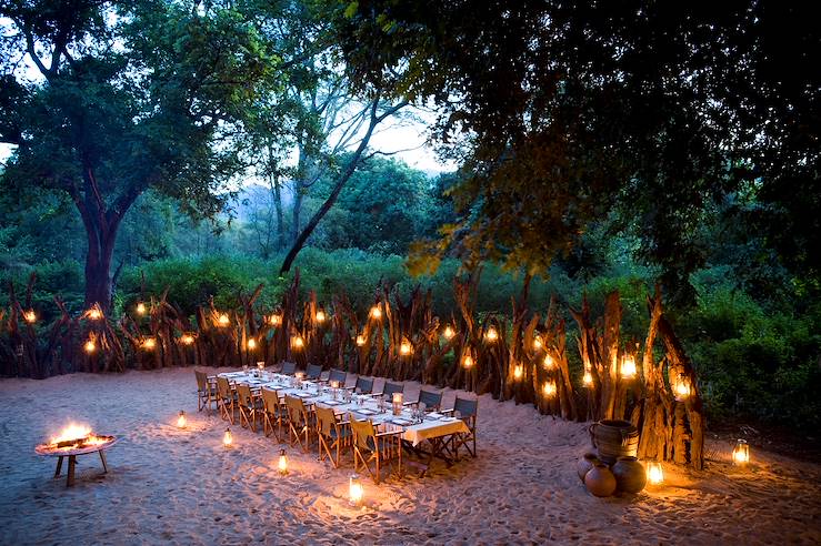 Romantic bush dinner - Tanzania © &Beyond Lake Manyara Tree Lodge